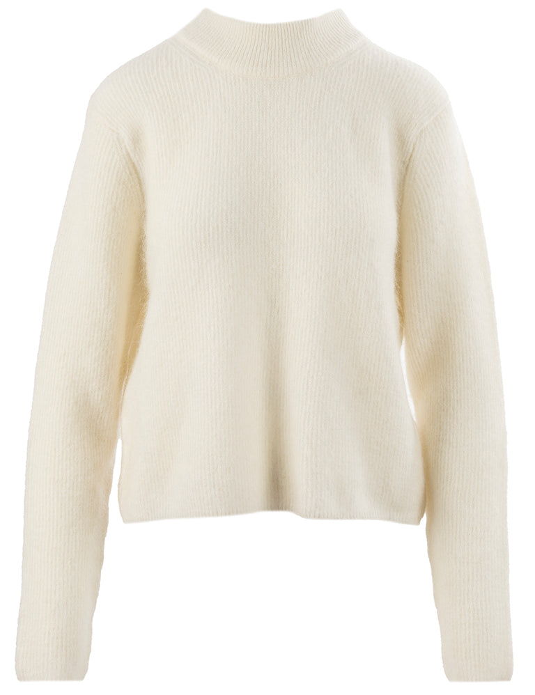 Close to my heart Goldie crew mohair genser Sweater knitted Cream