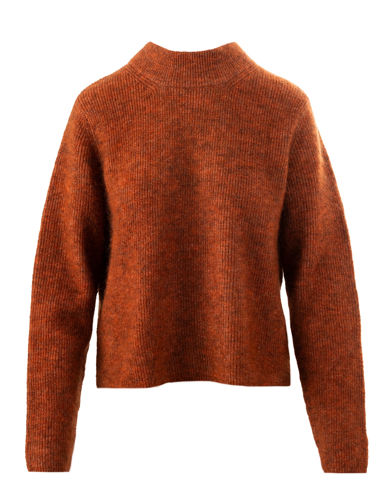 Close to my heart Goldie crew mohair genser Sweater knitted Orange Jam