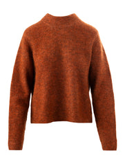 Close to my heart Goldie crew mohair genser Sweater knitted Orange Jam
