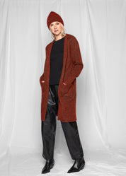 Close to my heart Grace lang mohair cardigan Cardigan Brick