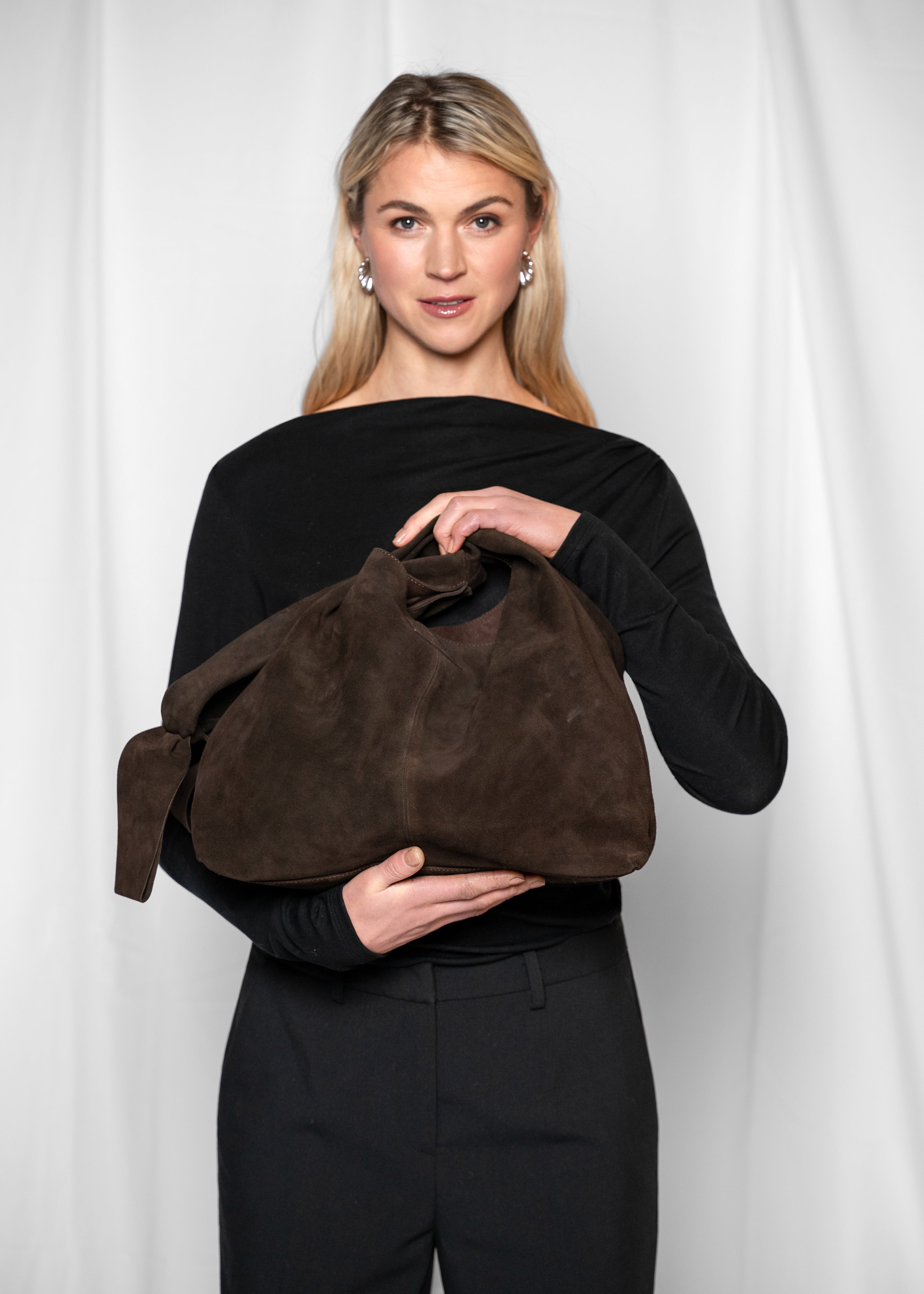 Close to my heart Hobo Cow leather bag Bag Dark Chocolate