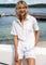 Close to my heart Jasmine brodert bluse Shirt White
