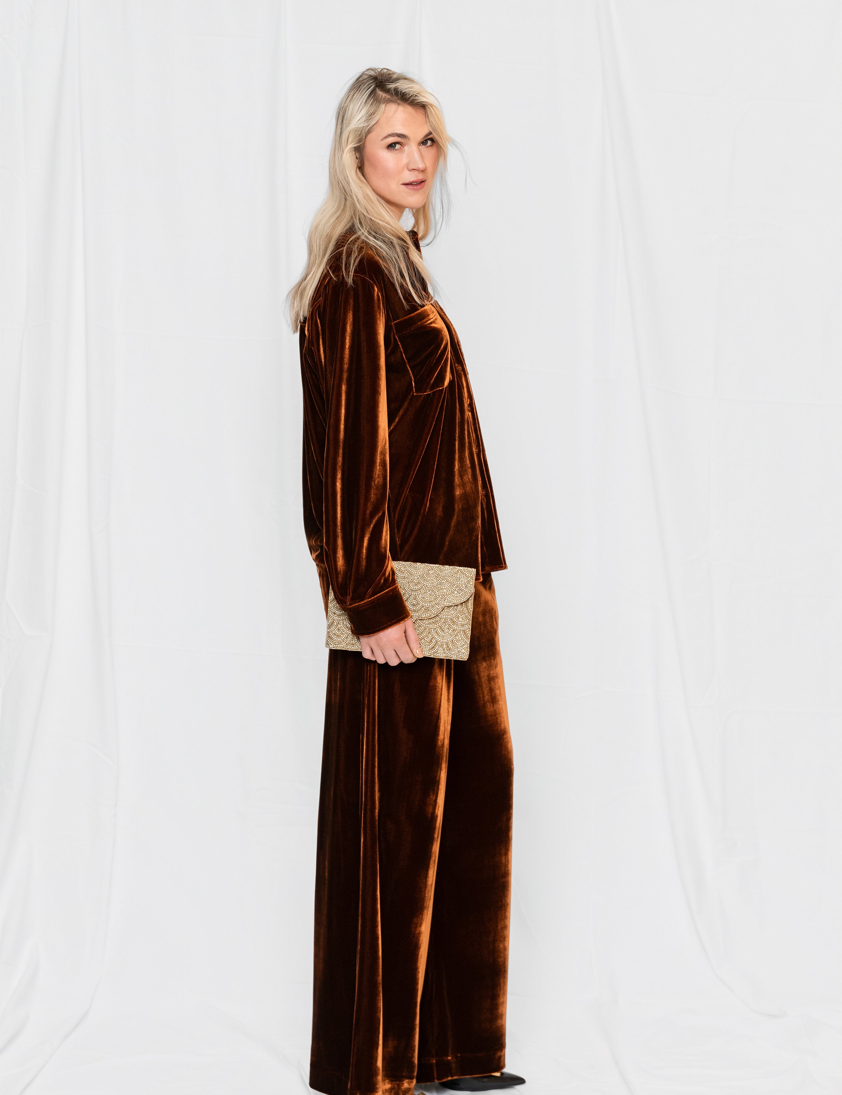 Close to my heart Jasper fløyel bukse Pant Cognac