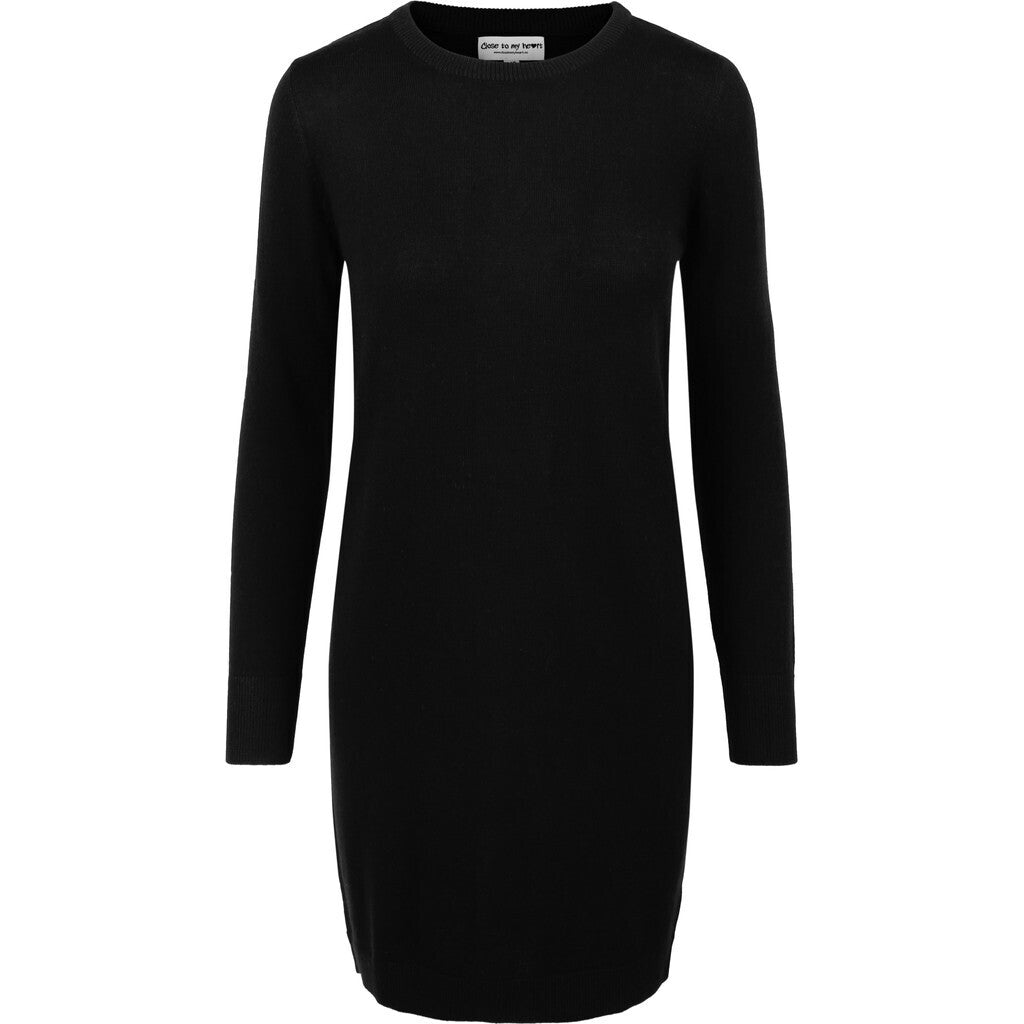 Close to my heart Joey merino dress Knit dress Black