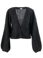 Close to my heart Julia kid mohair cardigan Cardigan Black