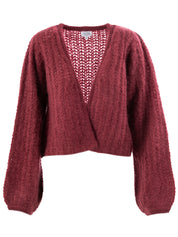 Close to my heart Julia kid mohair cardigan Cardigan Burgundy Red