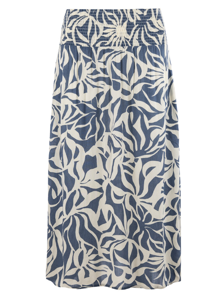 Close to my heart June mønstret viscose skjørt Skirt woven Safari Blue