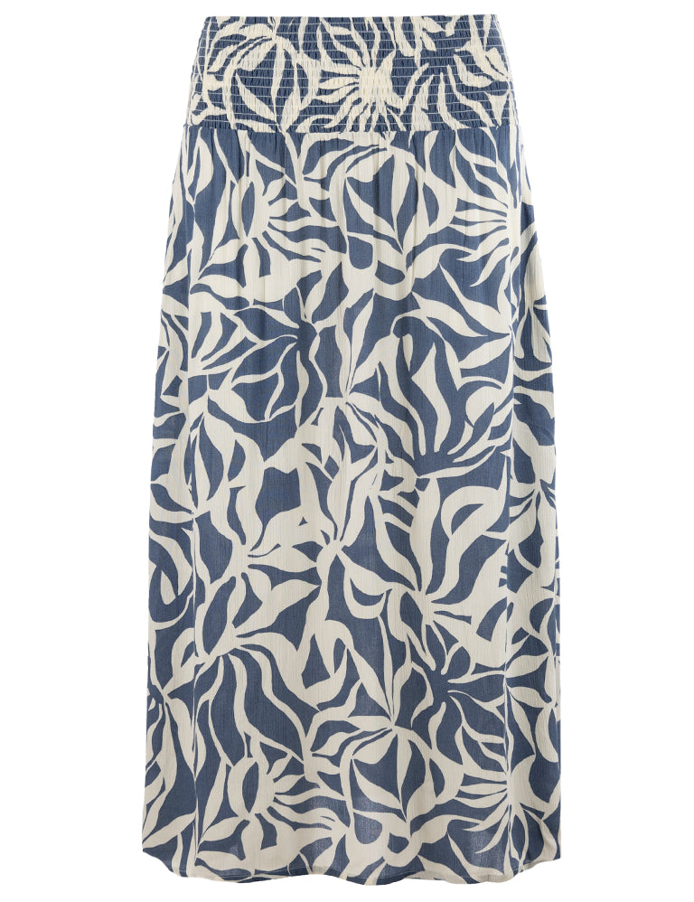 Close to my heart June mønstret viscose skjørt Skirt woven Safari Blue