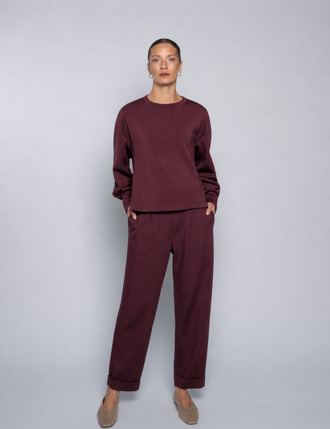 Close to my heart Karma jersey genser Sweater jersey Burgundy