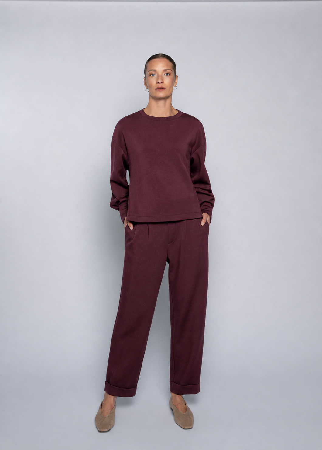 Close to my heart Karma jersey genser Sweater jersey Burgundy