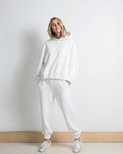 Close to my heart Kit sweatpants dame i bomull pants jersey White