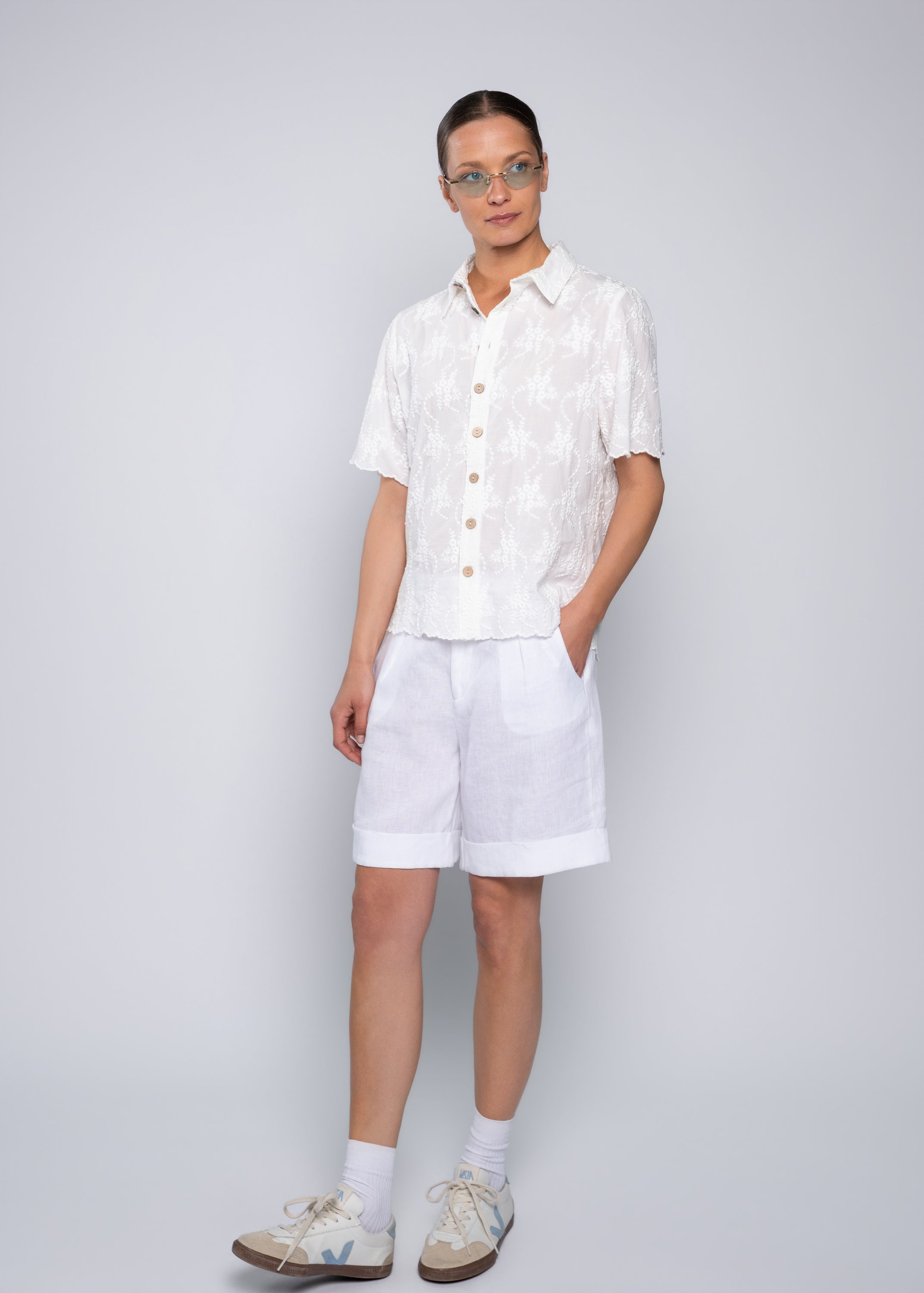 Close to my heart Lacy lin shorts Shorts woven