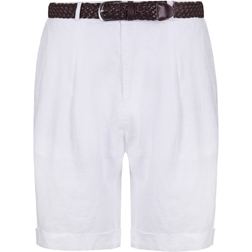 Close to my heart Lacy linen shorts Shorts woven White