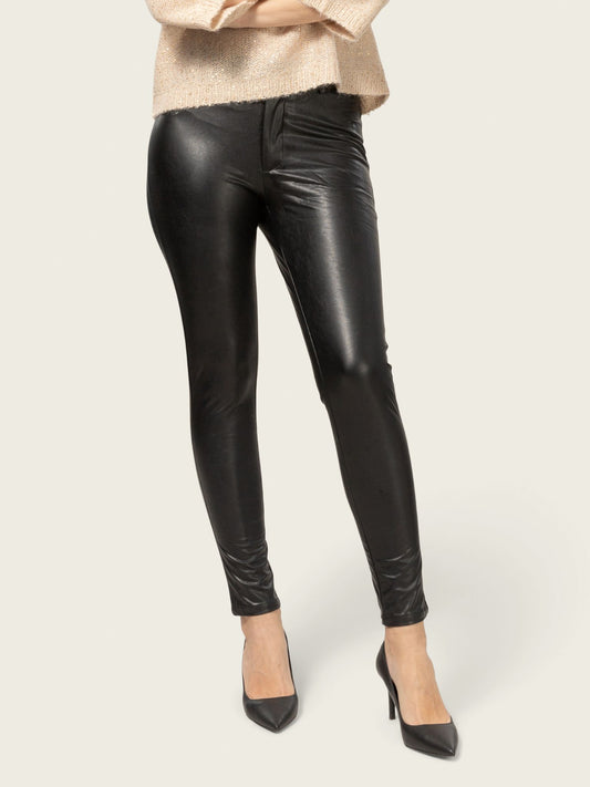 Close to my heart Lake Leather Pants Leggings Black