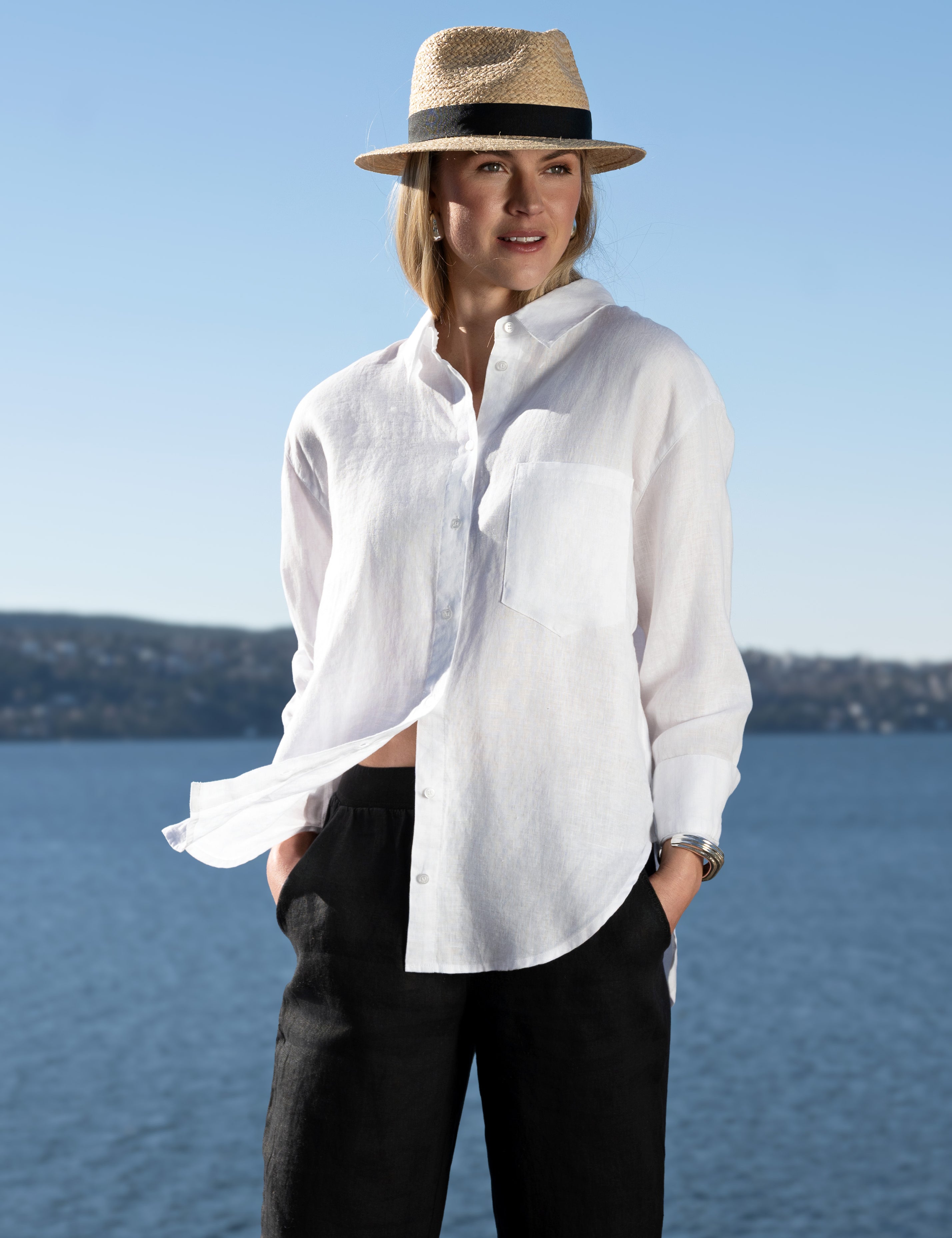 Close to my heart Lana lin skjorte Shirt White