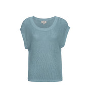 Close to my heart Lane bomull lin genser Sweater S/S Tourmaline