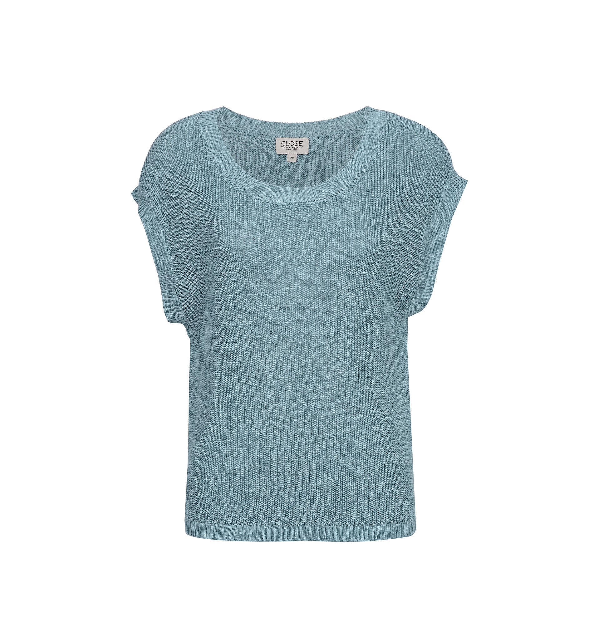 Close to my heart Lane bomull lin genser Sweater S/S Tourmaline