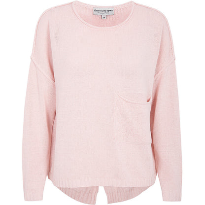Close to my heart Lark Sweater Sweater knitted Barely Pink