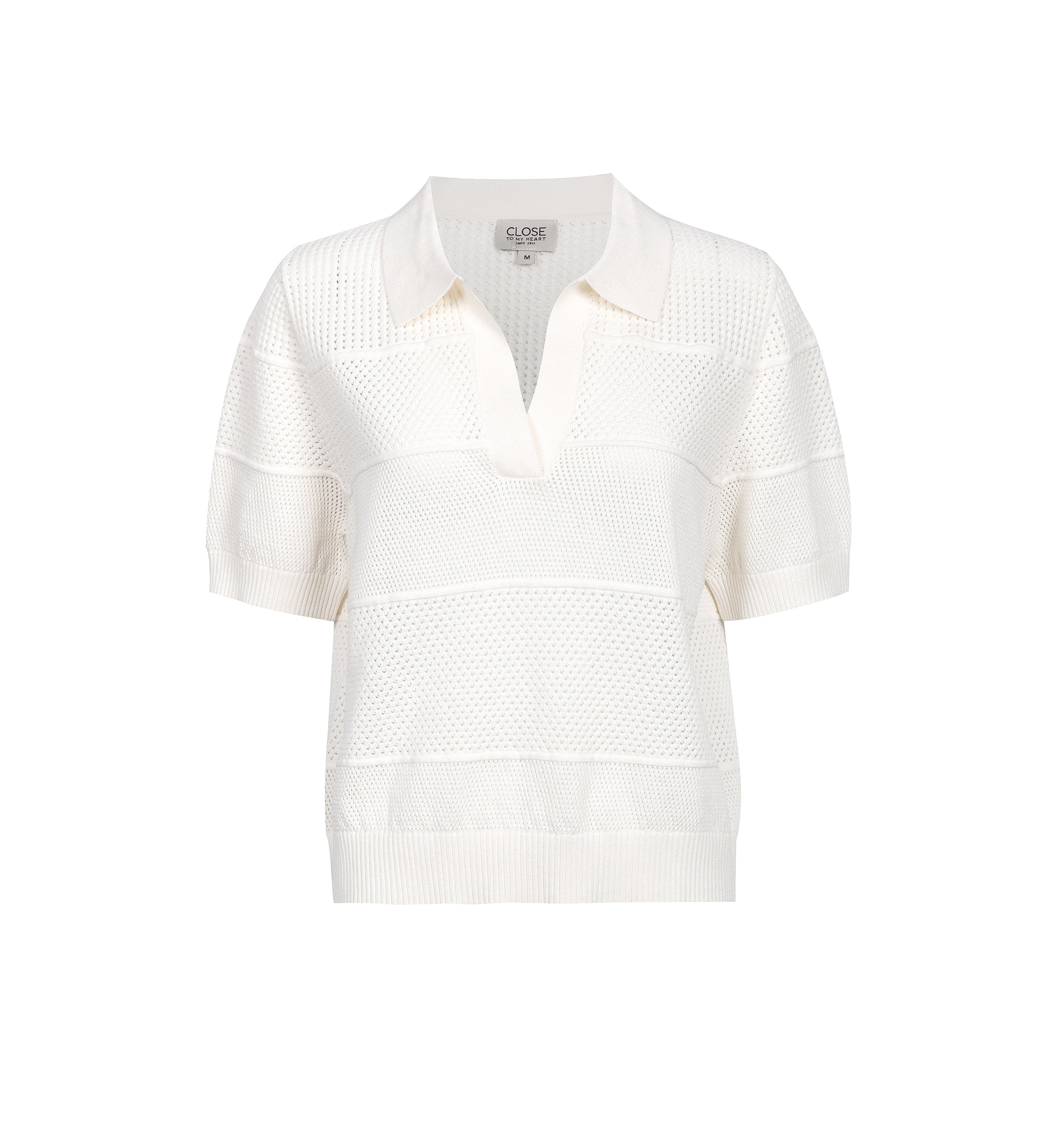 Close to my heart Laura bomull lin genser Sweater S/S Soft White