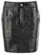 Close to my heart Lauren sheep leather Leather skirt Black