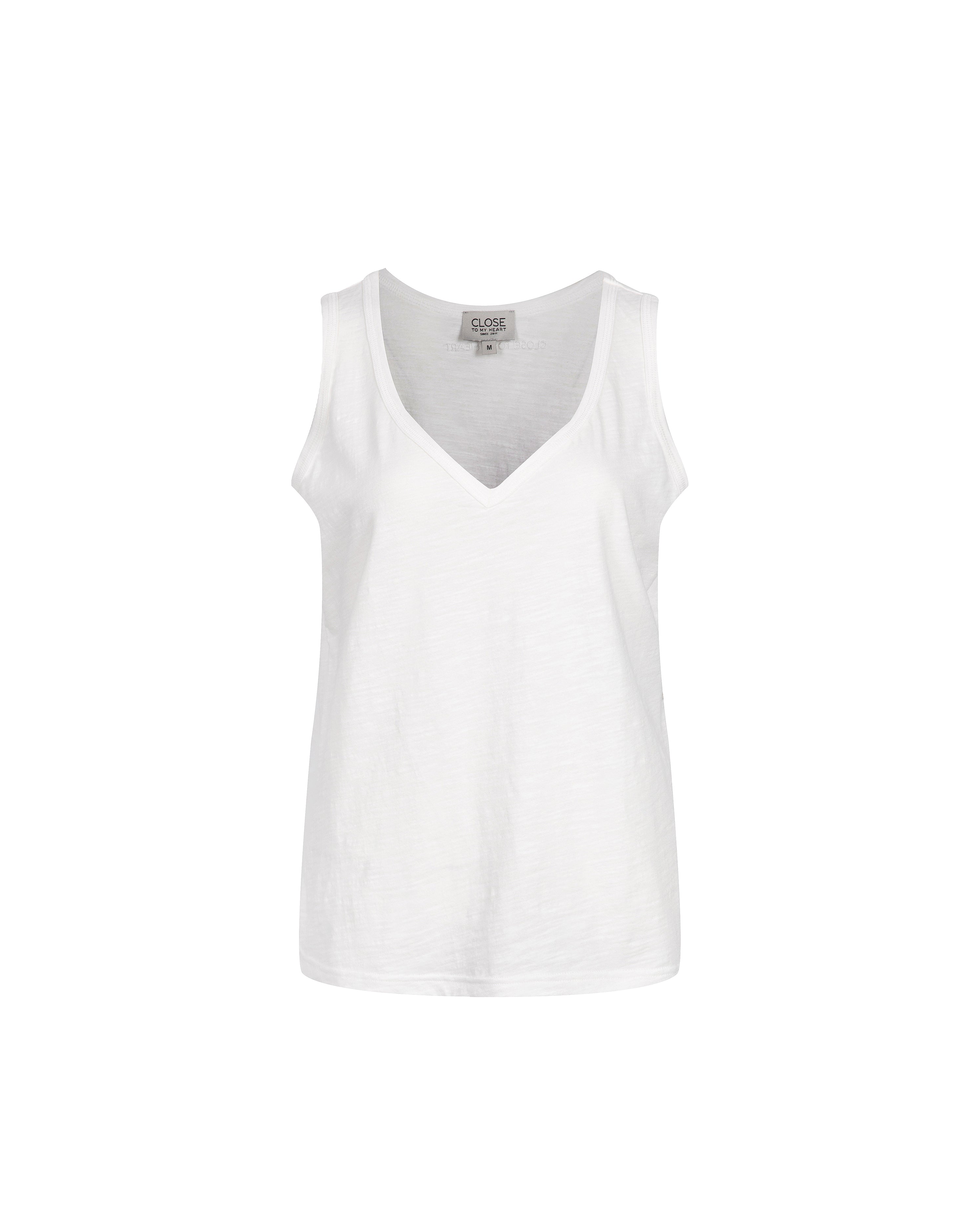 Close to my heart Laurie bomull topp Tank top White