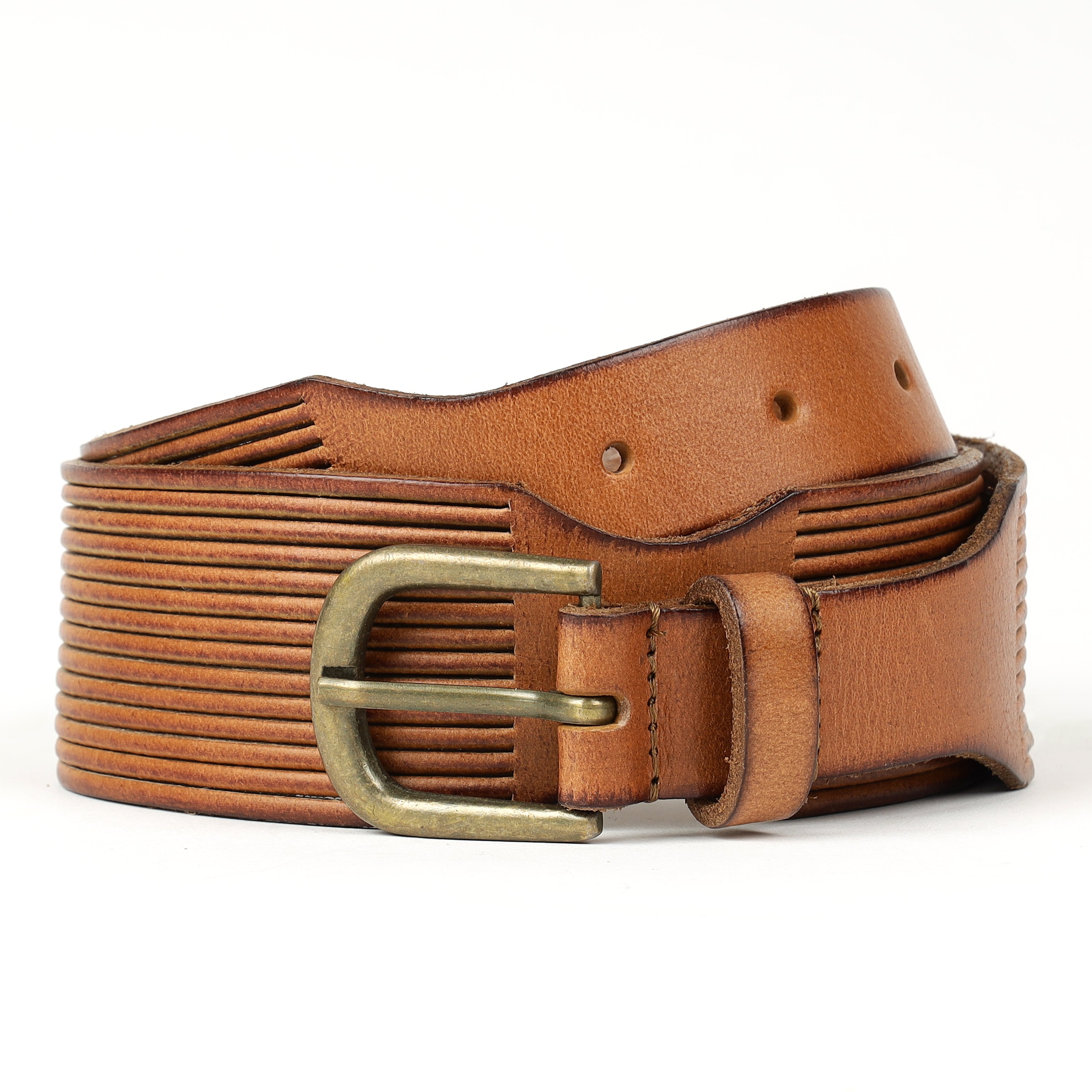 Close to my heart Layered buffalo skinn belte Belt Tan