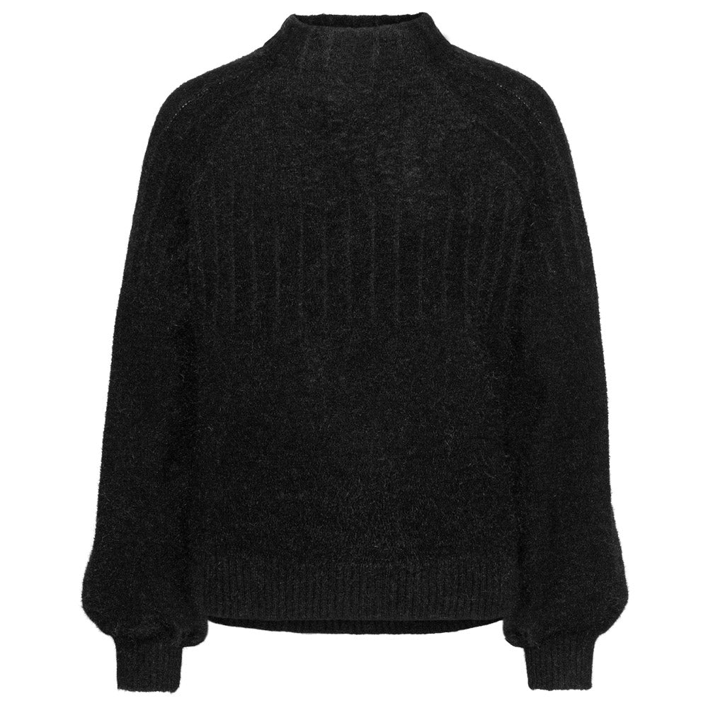 Close to my heart Lea kid mohair genser Sweater knitted Black