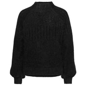 Close to my heart Lea kid mohair genser Sweater knitted Black