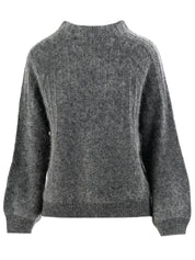 Close to my heart Lea kid mohair genser Sweater knitted Charcoal
