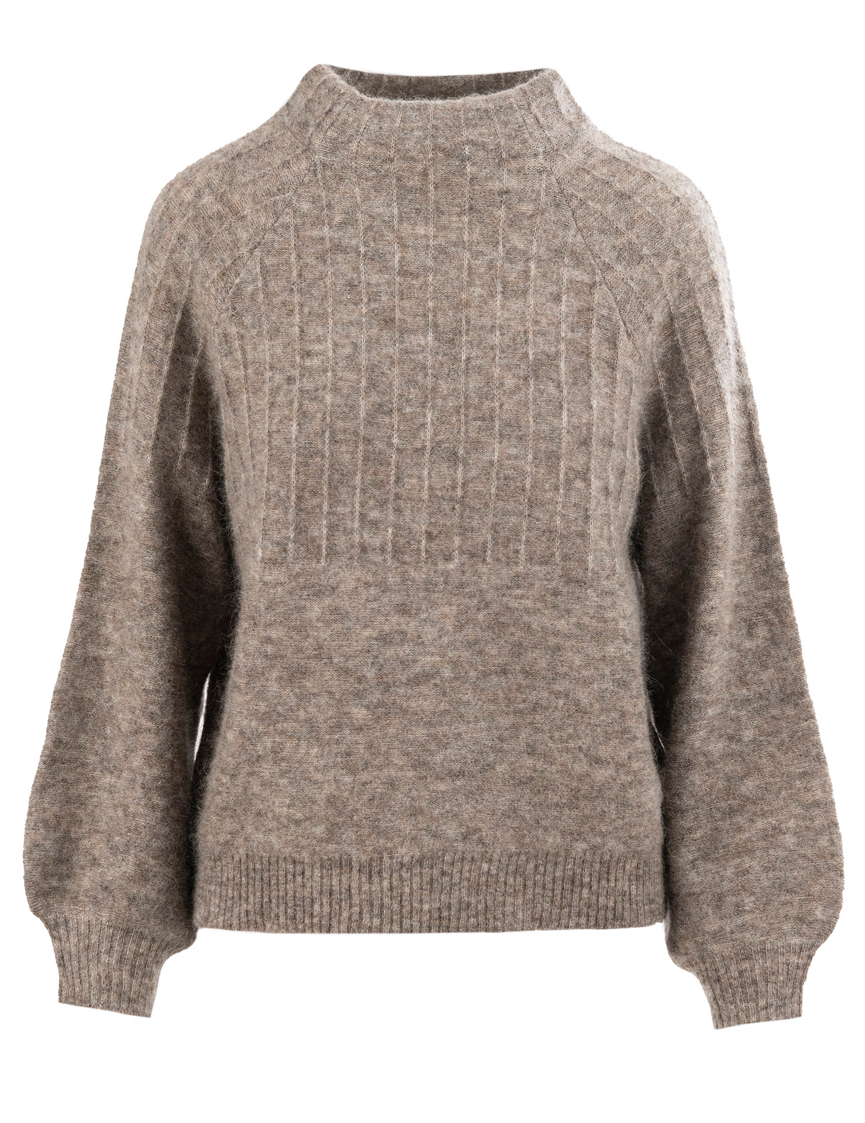 Close to my heart Lea kid mohair genser Sweater knitted Sepia