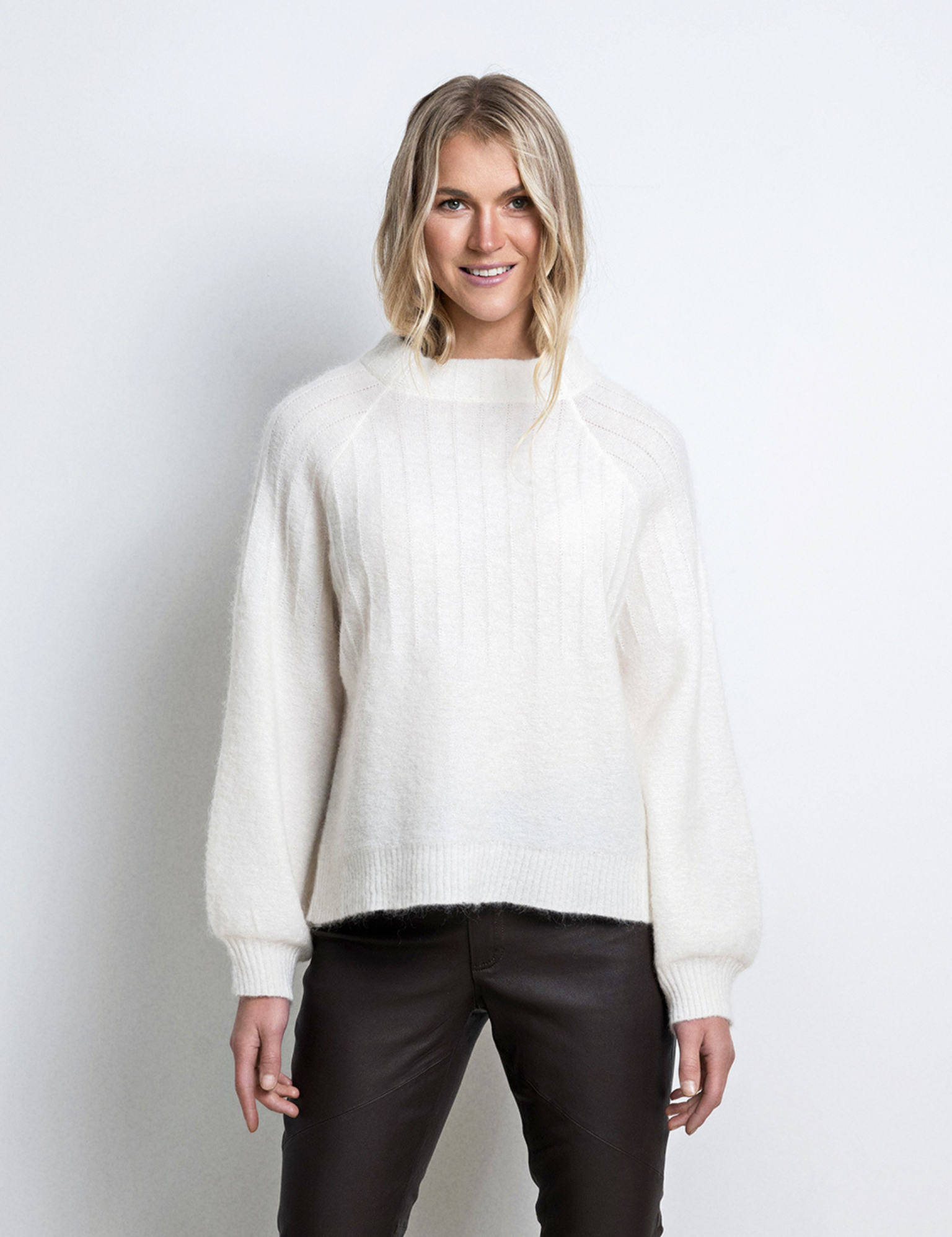 Close to my heart Lea kid mohair sweater Sweater knitted Cream