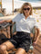 Close to my heart Leah lin shorts Shorts woven Black