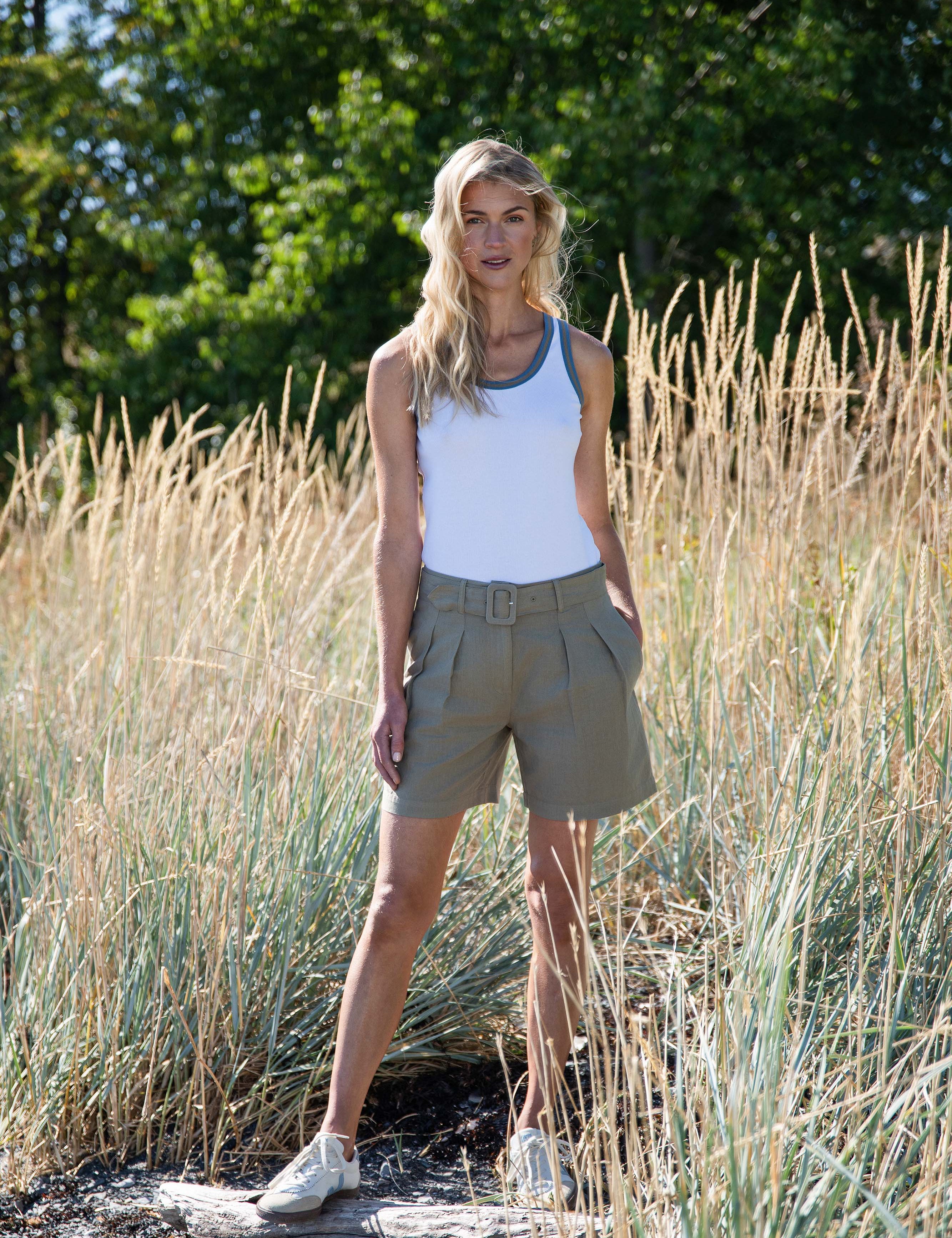 Close to my heart Leah lin shorts Shorts woven Khaki Green