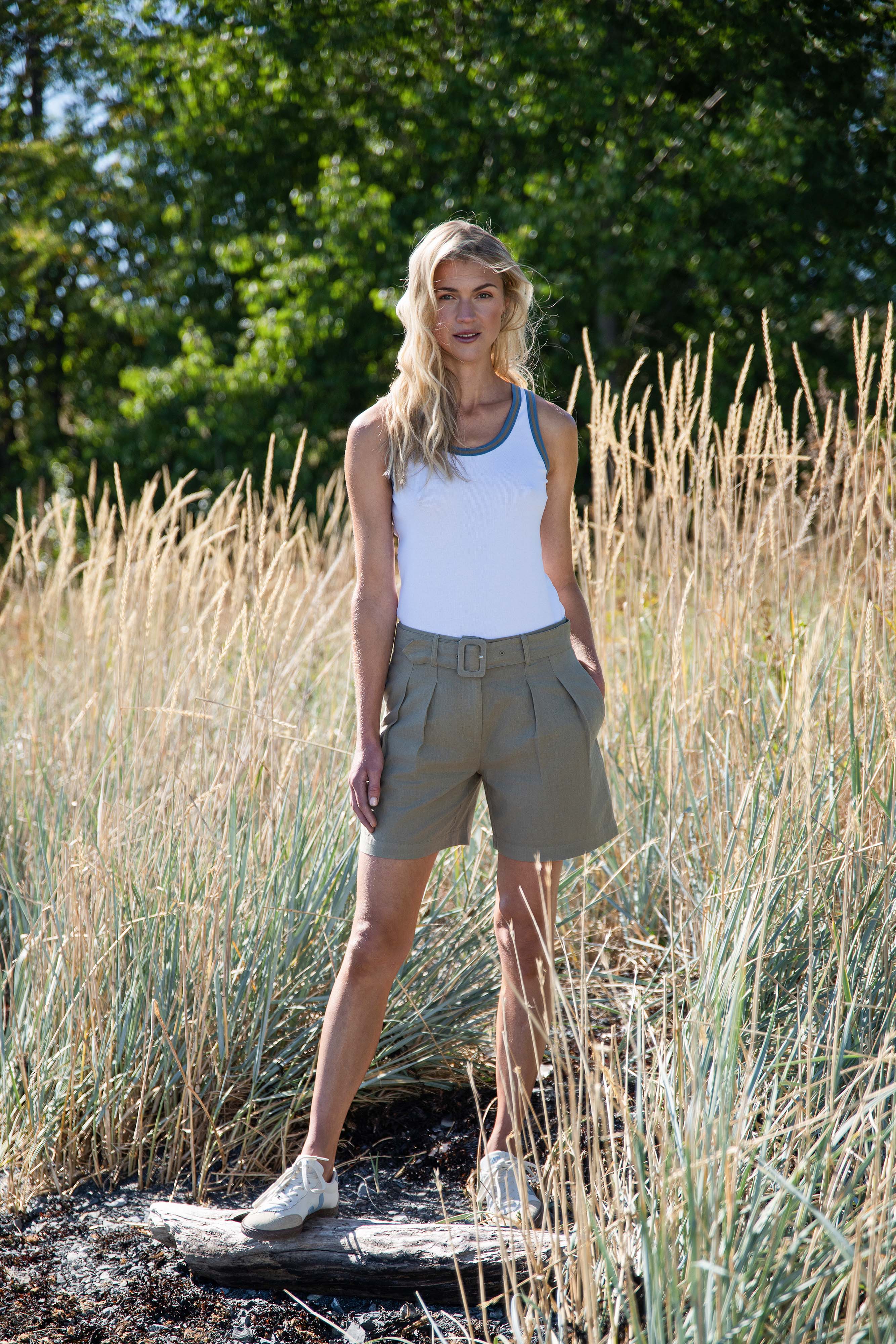 Close to my heart Leah lin shorts Shorts woven Khaki Green