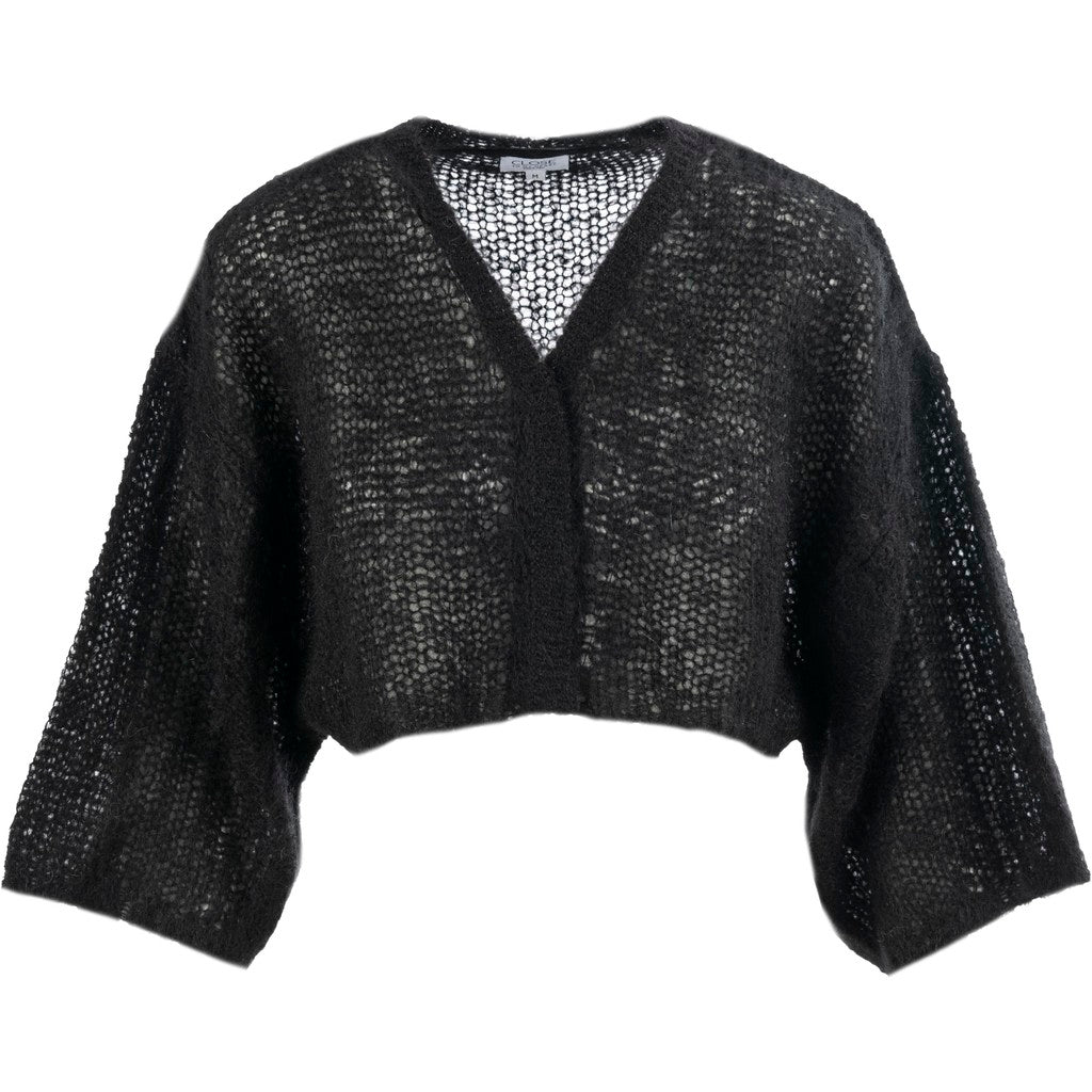 Close to my heart Leela mohair bolero jakke Cardigan Black