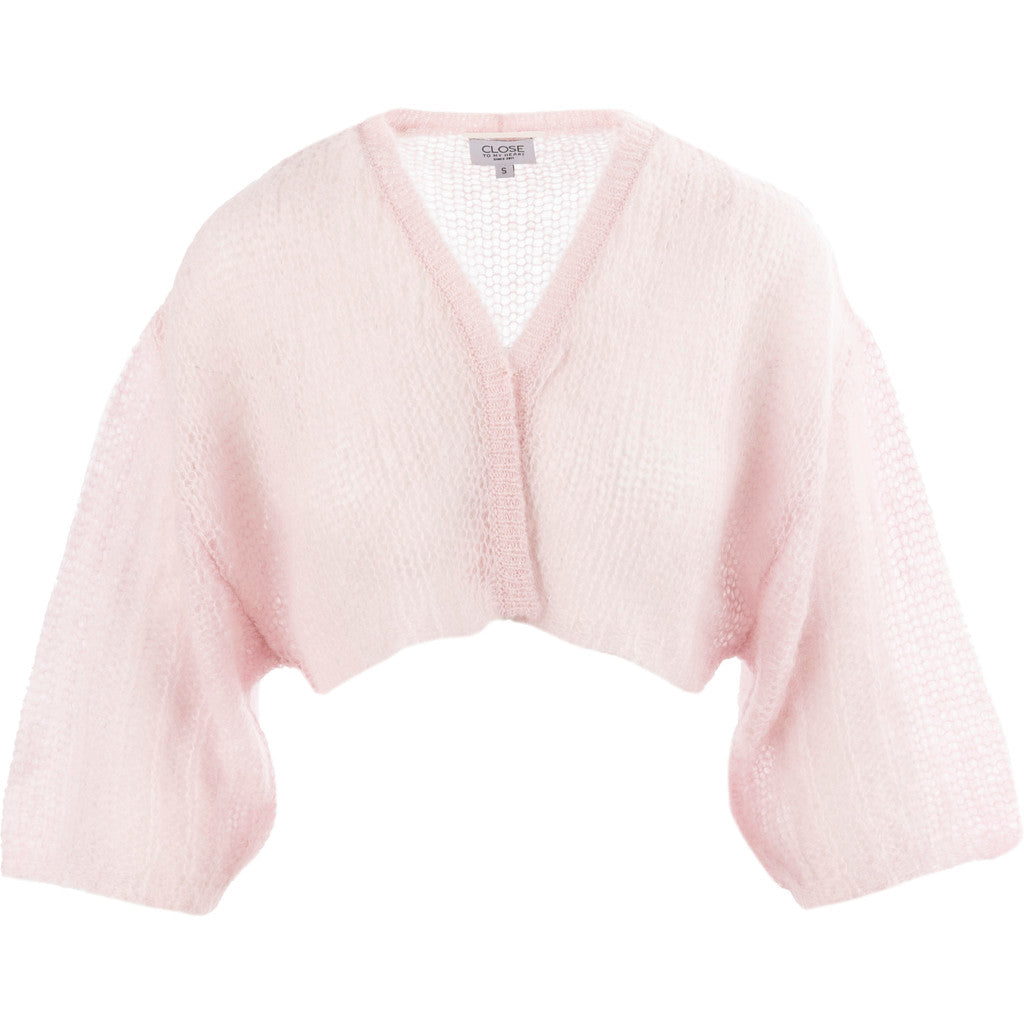 Close to my heart Leela mohair bolero jakke Cardigan Pink Tulle