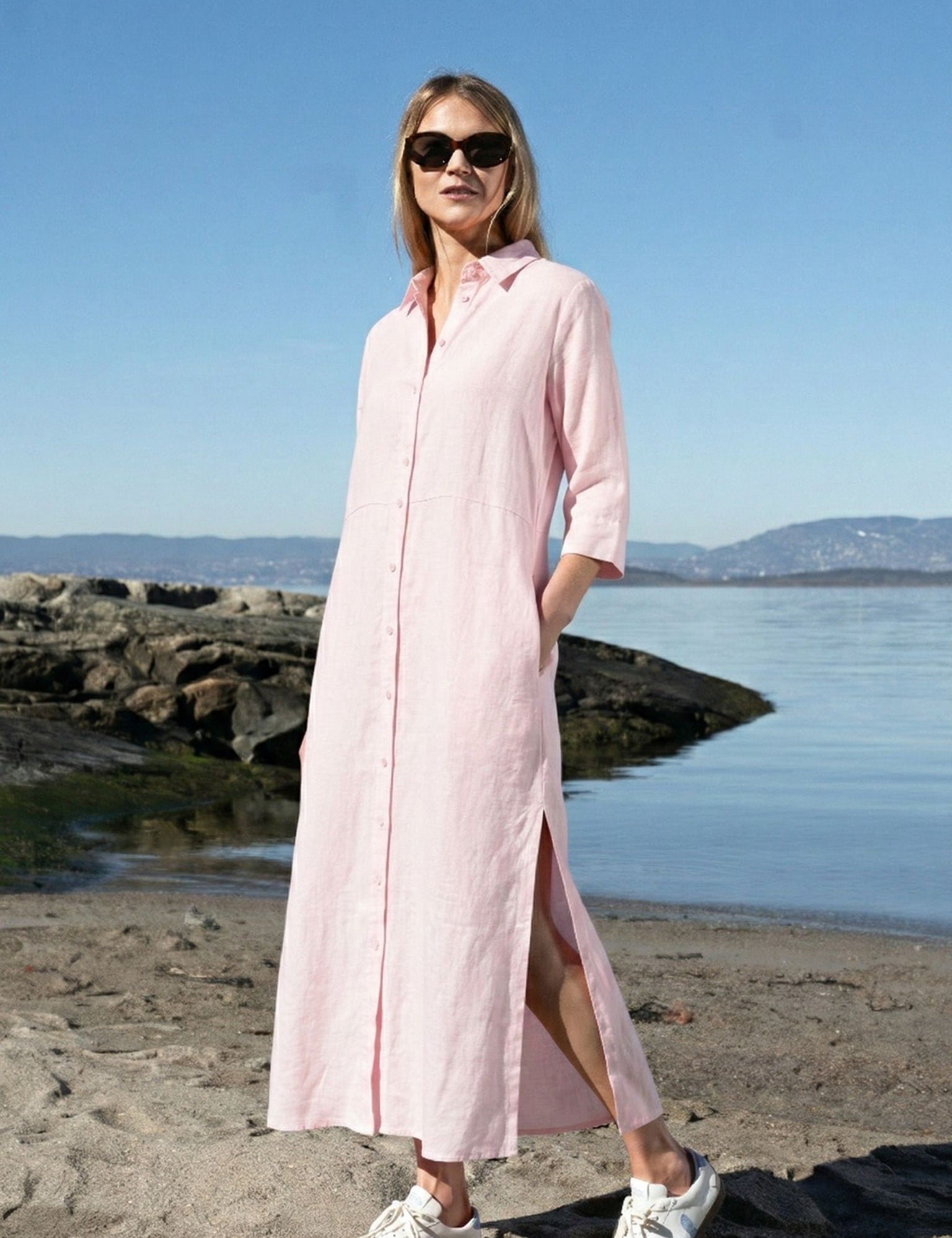 Close to my heart Leila Midi Dress Dress woven Barely Pink