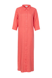 Close to my heart Leila midi lin kjole Dress woven Coral
