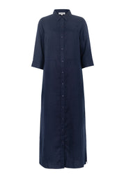 Close to my heart Leila midi lin kjole Dress woven Navy
