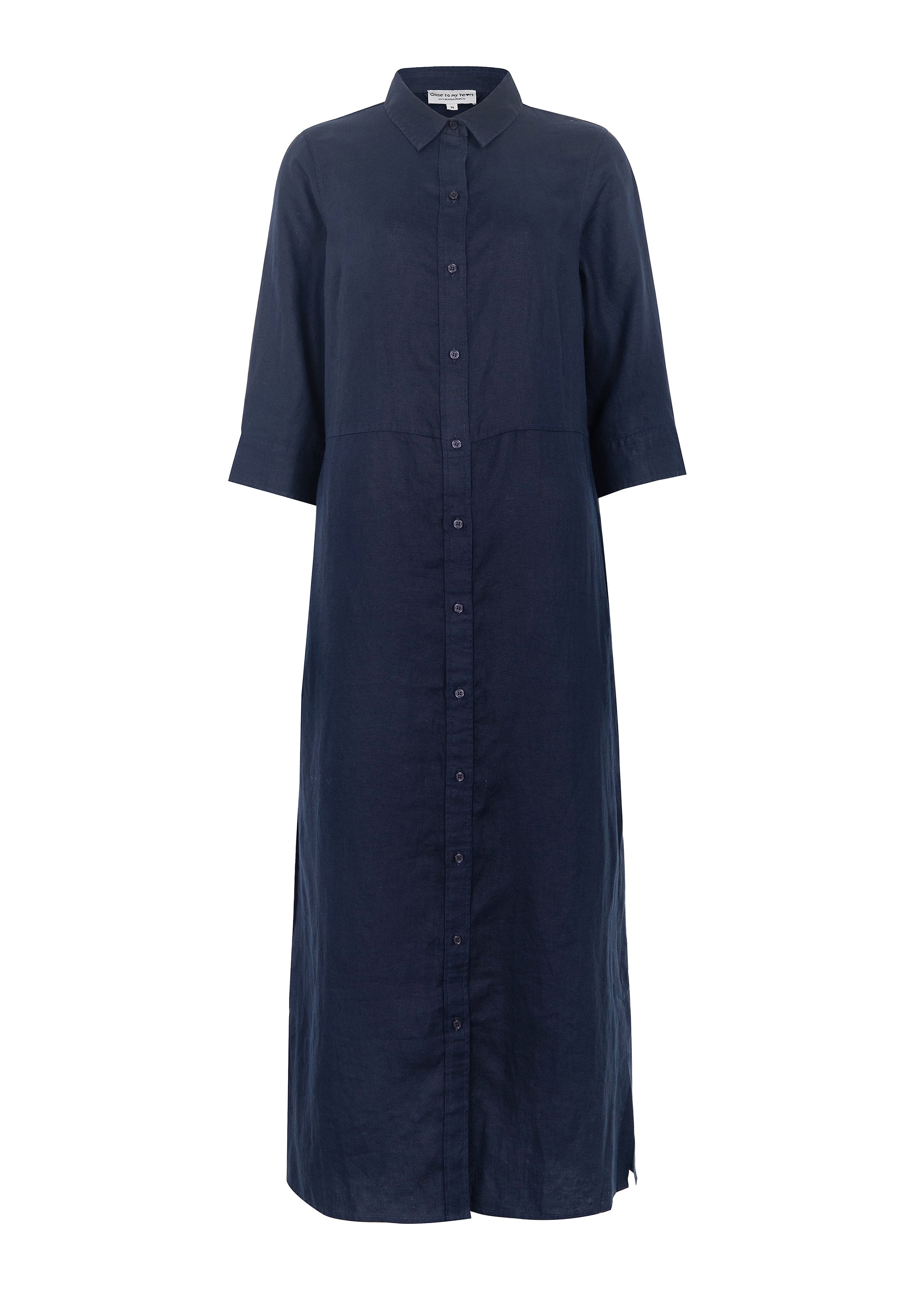 Close to my heart Leila midi lin kjole Dress woven Navy