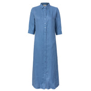 Close to my heart Leila midi lin kjole Dress woven Washed Blue
