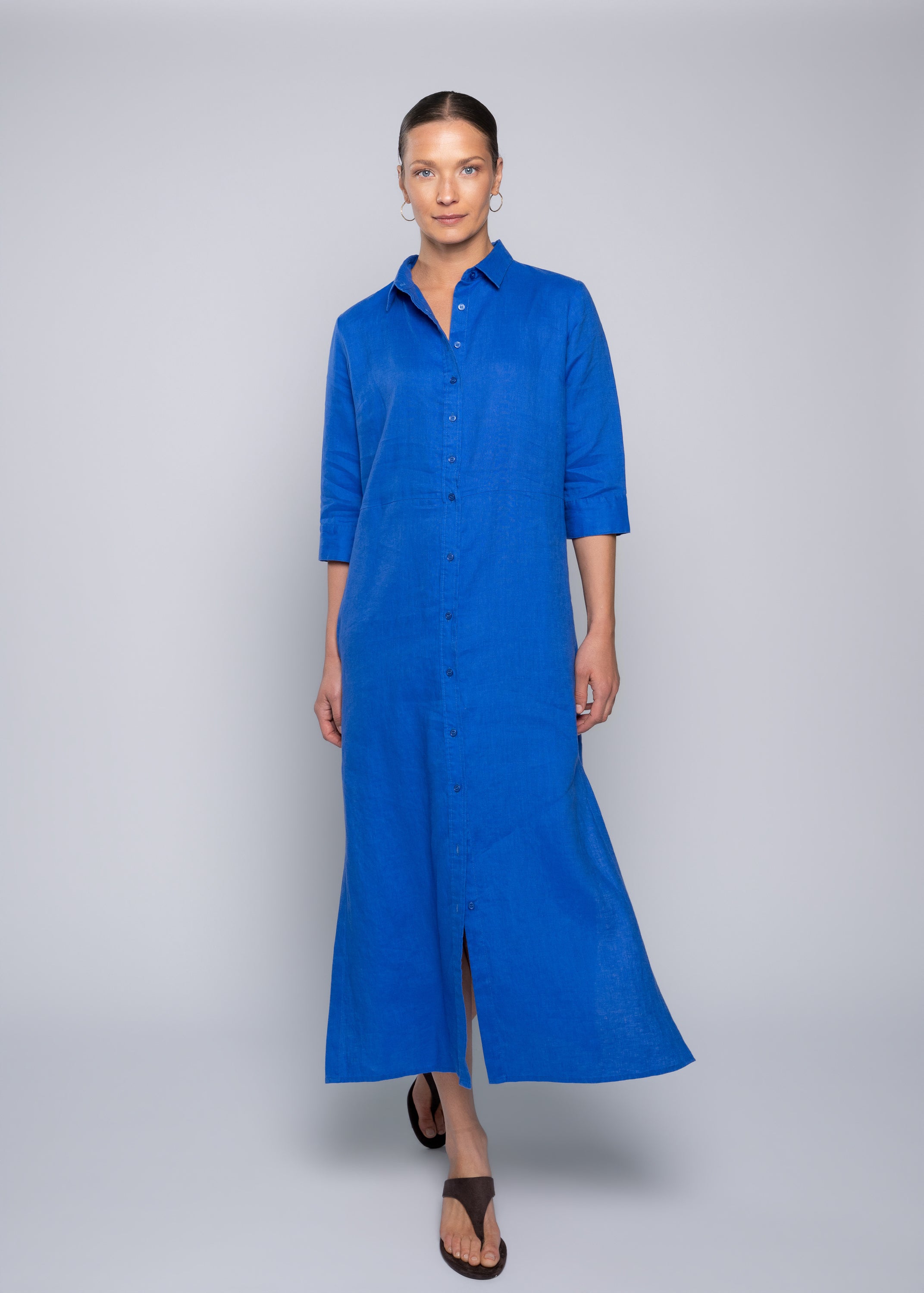 Close to my heart Leila midi lin kjole Dress woven