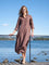 Close to my heart Leila midi lin kjole Dress woven Earth
