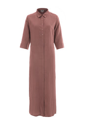 Close to my heart Leila midi lin kjole Dress woven Earth