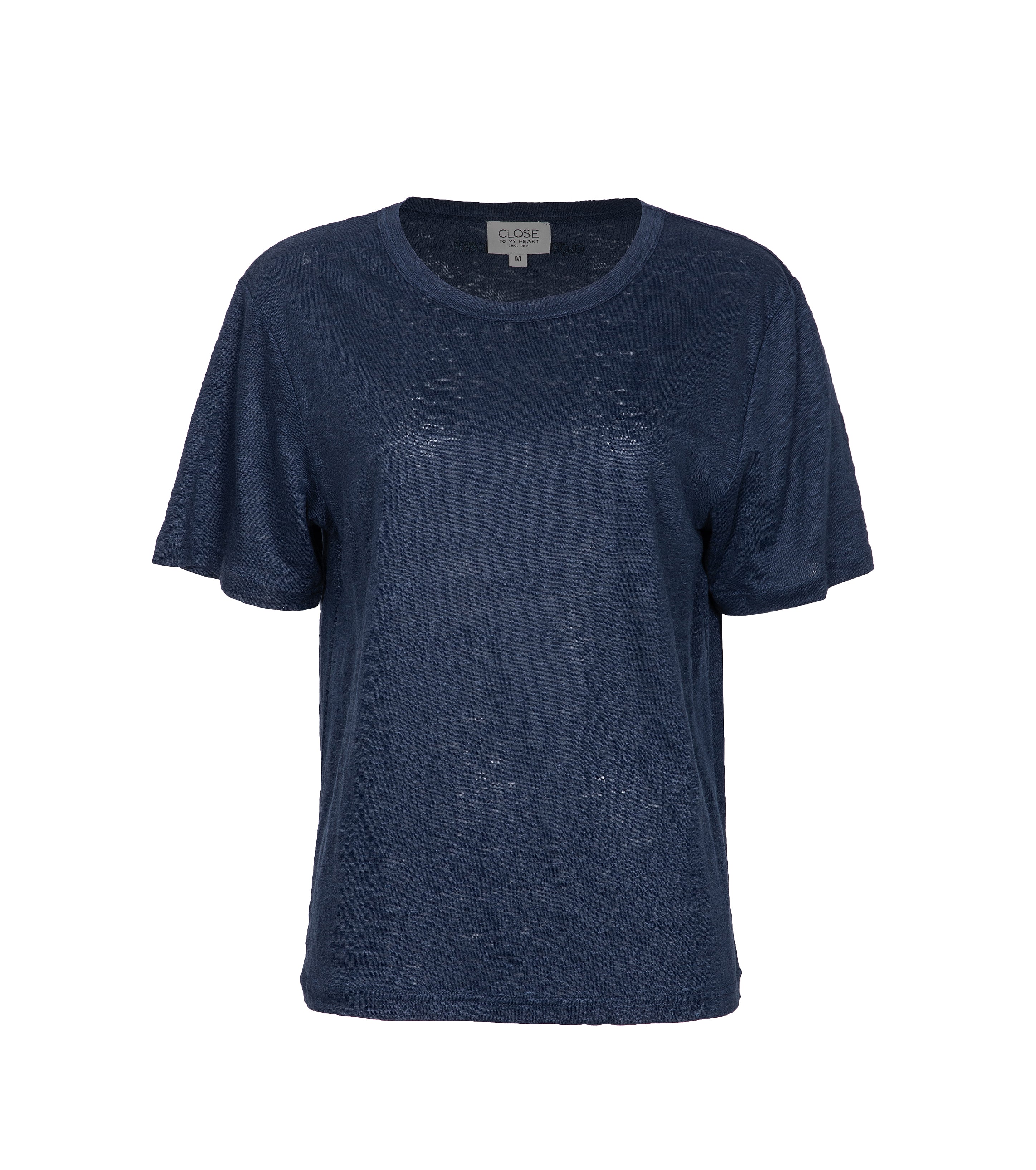 Close to my heart Leon linen t-shirt T-shirt Navy