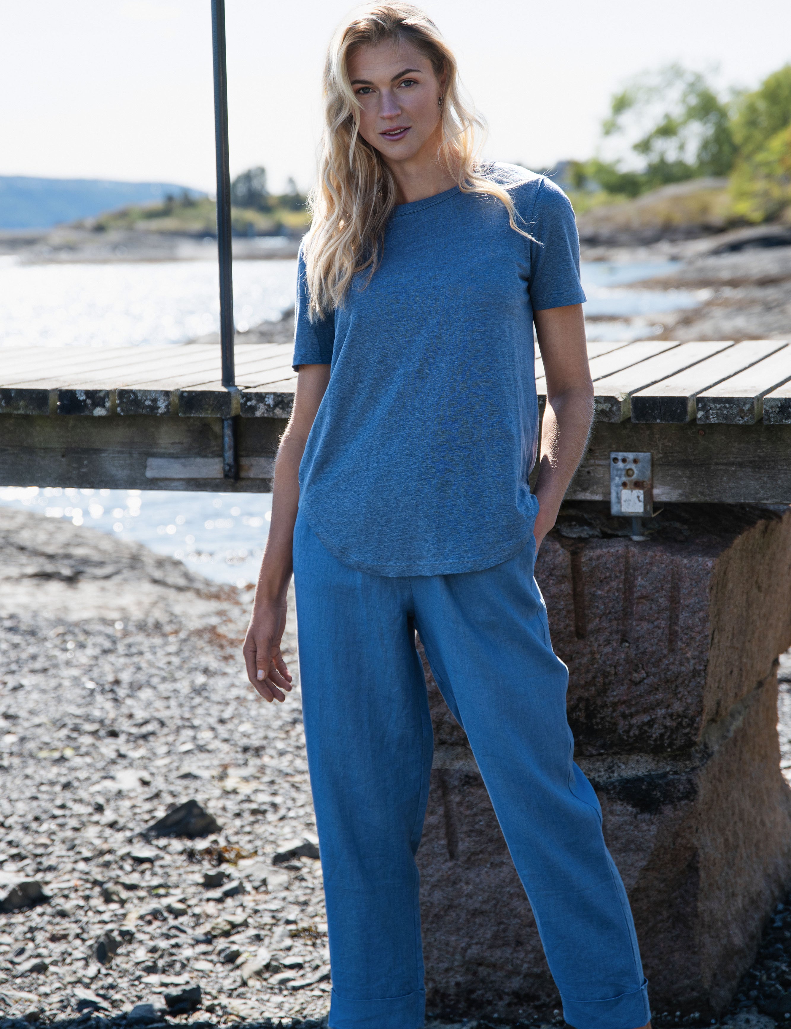 Close to my heart Leslie t-shirt T-shirt Washed Blue