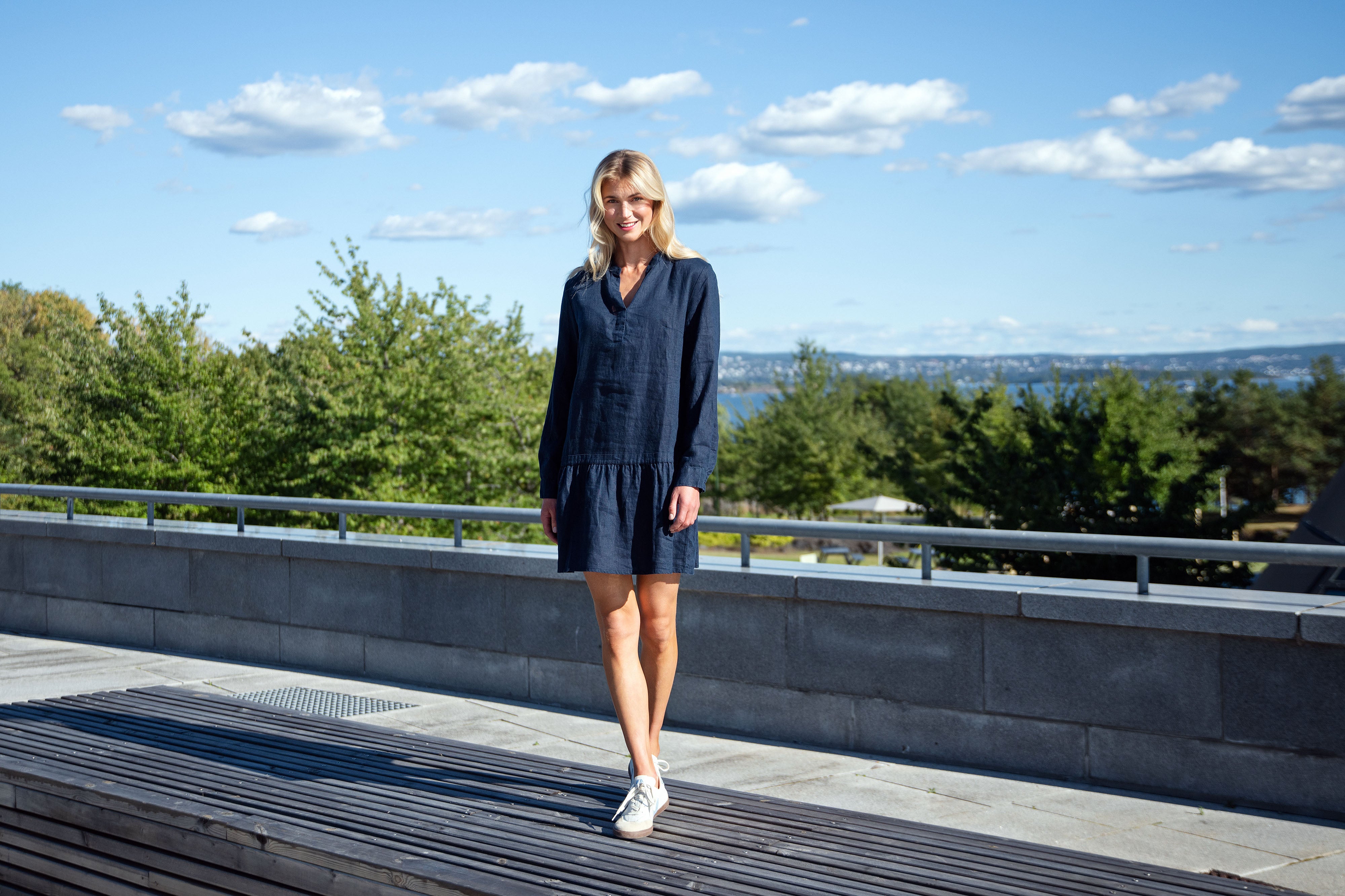 Close to my heart Lia lin kjole Dress woven Navy