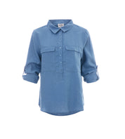 Close to my heart Libby lin skjorte Shirt Washed Blue