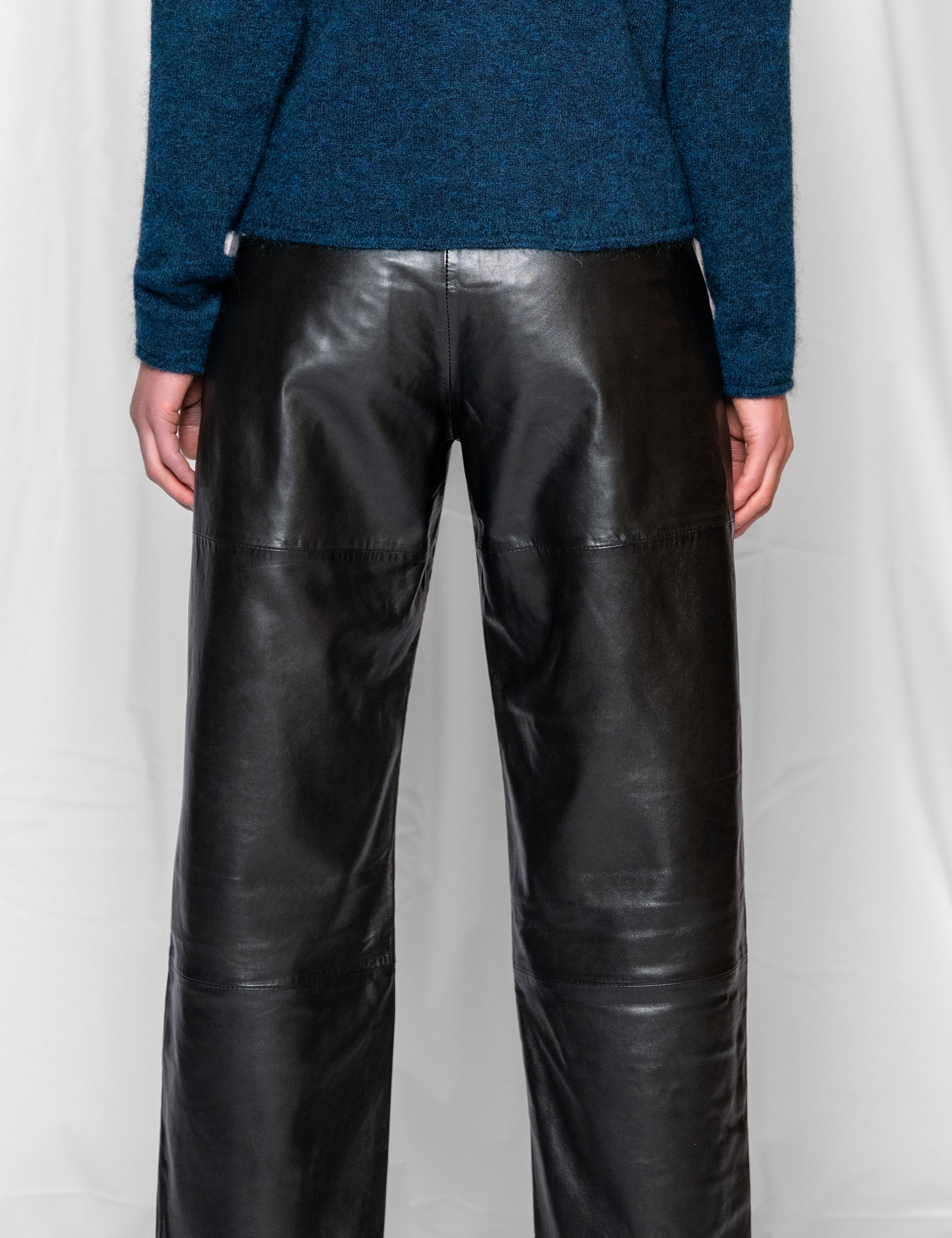 Close to my heart Lilja sheep leather leather pants Black