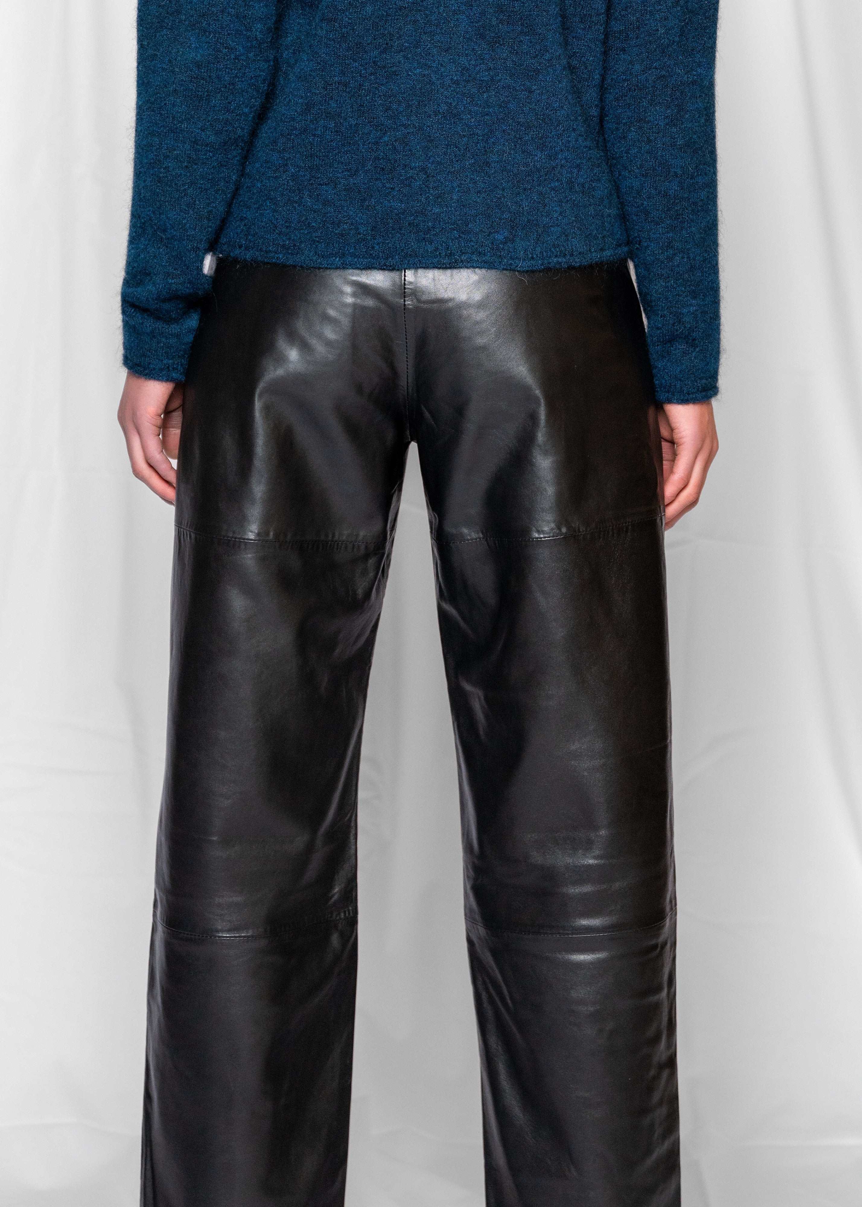 Close to my heart Lilja sheep leather leather pants Black